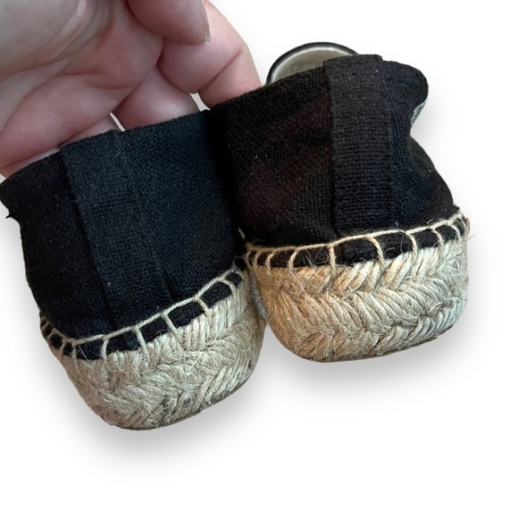 Soludos x Ashkahn Hi Hey espadrilles Black Canvas Flat Shoes summer size 7 - Picture 7 of 13